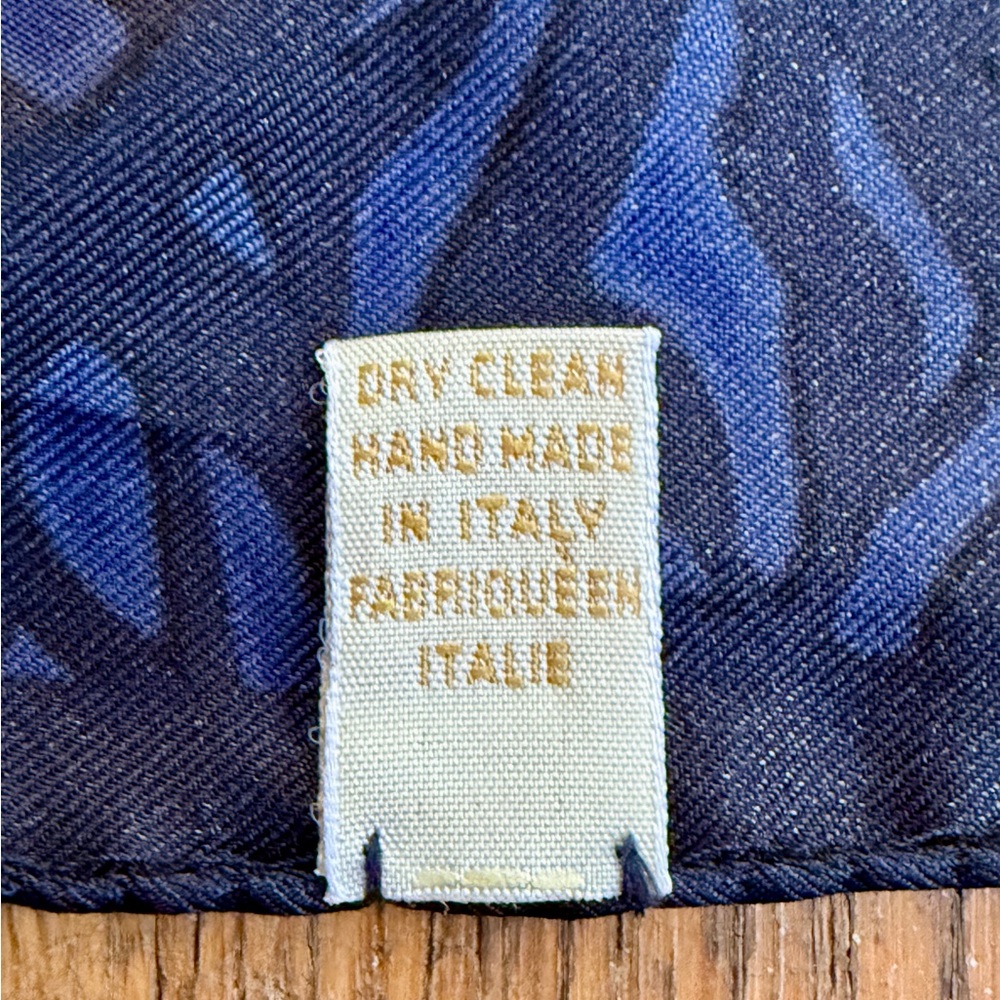Chopard Blue Silk Pocket Square - image 4